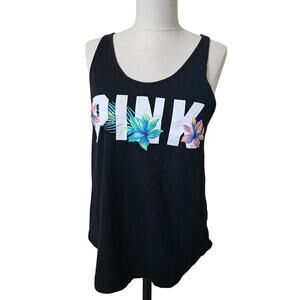Pink Hawaiin Floral Tank Large